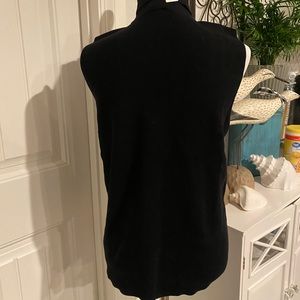 TALBOTS NWT black sleeveless turtleneck